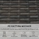 image 6 of Outsunny 3 Seater Rattan Garden Sofa with Cushioned Wide Seats | Brown | Brown | Three Seater