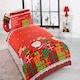 image 2 of Dear Santa Christmas Polycotton Kids Duvet Cover Set With Pillowcase Red | One Size