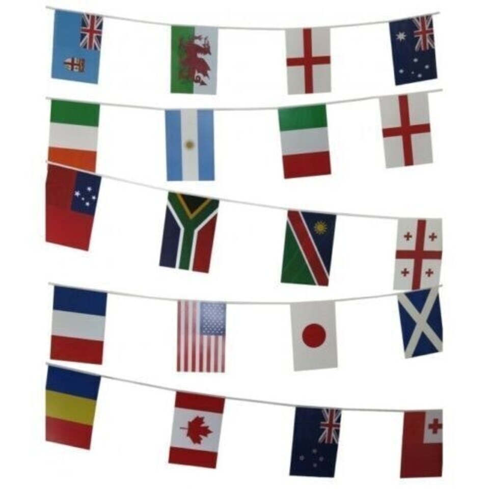 image 1 of Rugby World Cup Multi Nation Party Bunting Football Buntings