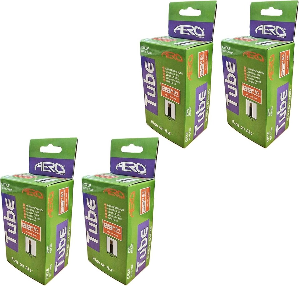 image 1 of AWE Set x 4 Butyl Rubber 29" MTB/E-Bike Inner Tube 29 x 1.75-2.125 Schrader Valve