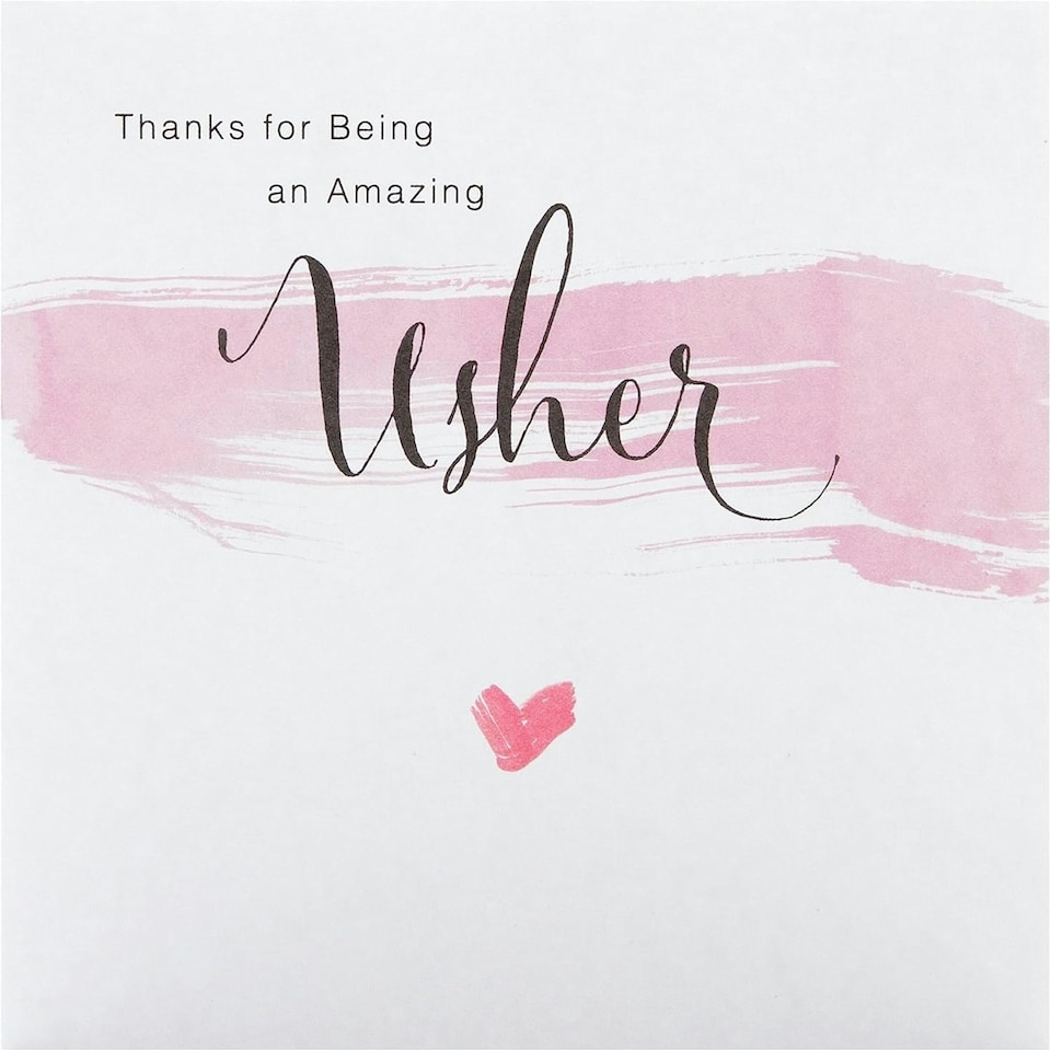 image 1 of Bridesmaid and Usher Thank You Cards Pack of 10 in 2 Contemporary Designs