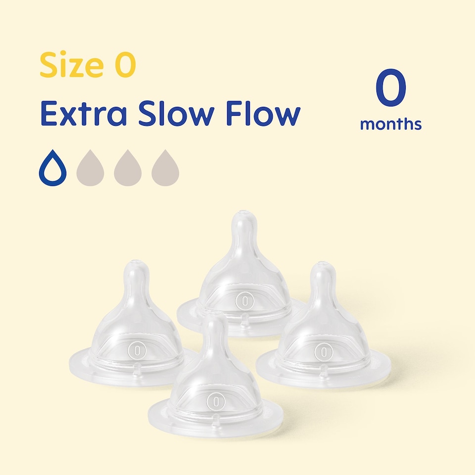 image 1 of MAM Size 0 Bottle Teats with SkinSoft Silicone Suitable For Newborns Pack of 4 | Multi | Not provided