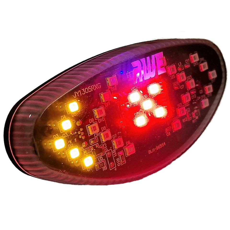 image 1 of AWE USB Rechargeable WIRELESS INDICATOR Remote Control 29 LED's Bike Rear Light