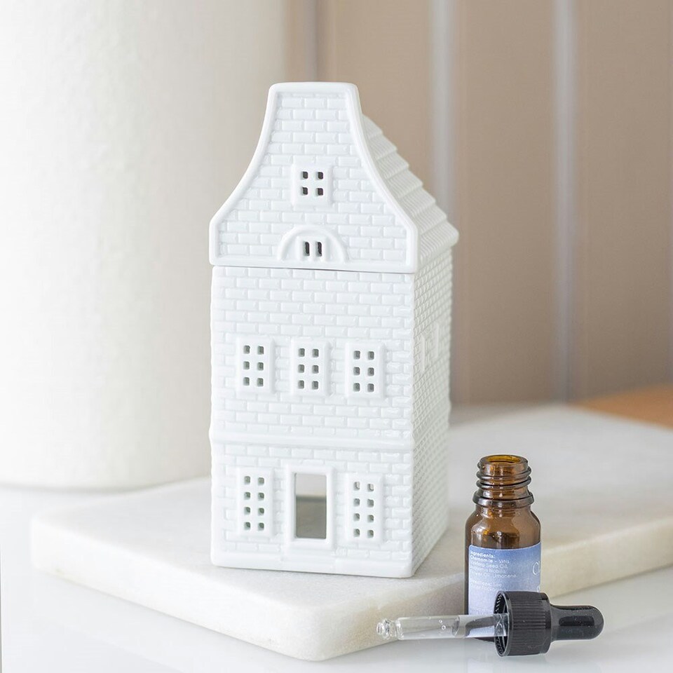 image 1 of White Nordic House Oil Burner and Wax Warmer