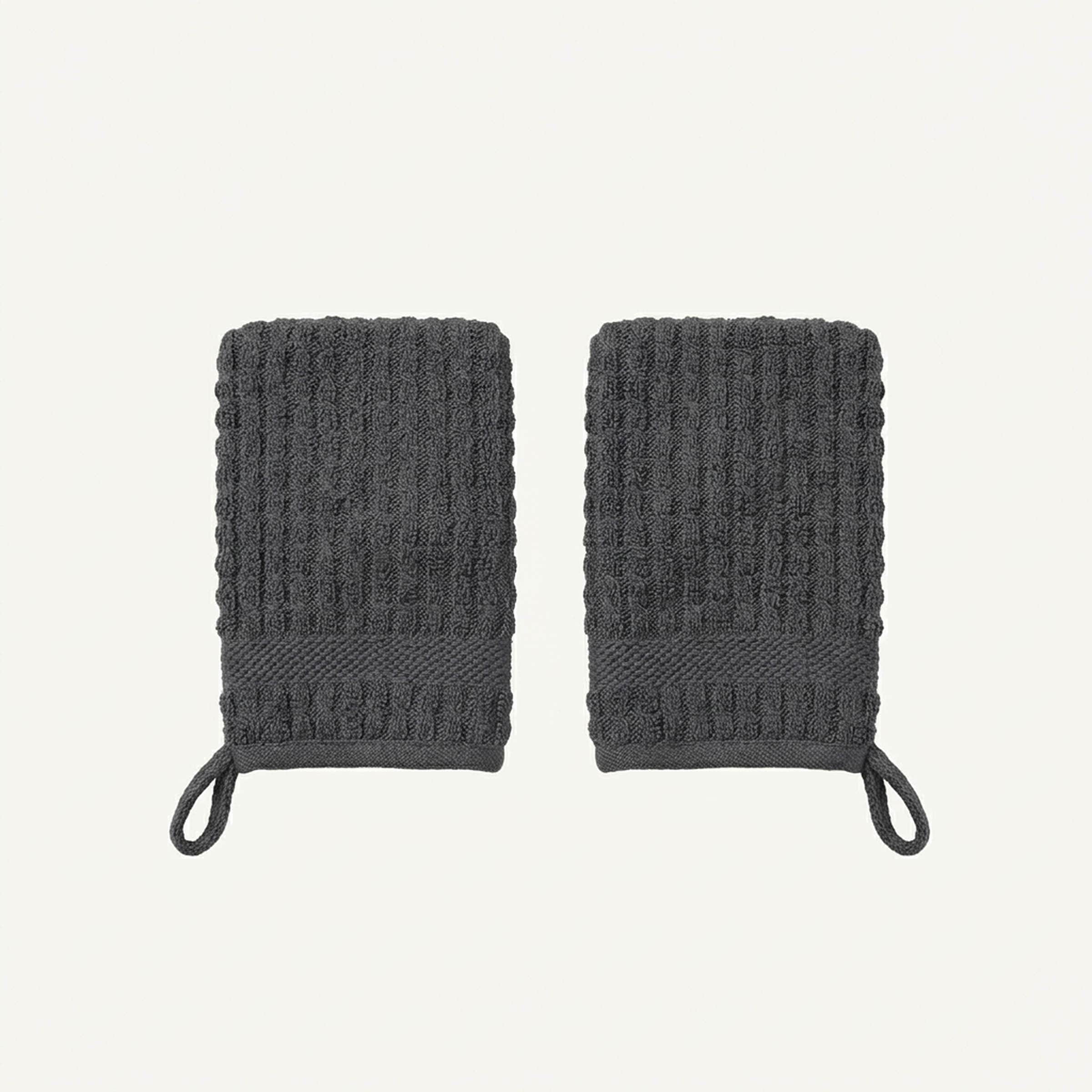 Vision V520 - 2 Pack 100% Cotton Towel Mitts in Grey