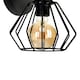 image 3 of Milagro Wall Lamp Ulf Black / Wood 1XE27 60W