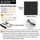 image 4 of NOVECRAFTO Vinyl Floor Tile – Self Adhesive 12x12 in – Black Checkerboard – Peel & Stick for Kitchen, Bathroom & Living Room – Waterproof & Easy DIY Black | 4.65 sqm