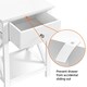 image 5 of Yaheetech Set of 2 X Shape Bedside Tables with Drawer