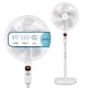 image 1 of Igenix DF1670 Digital Pedestal Fan, 16 Inch, Ultra Quiet, 12 speeds LED Display, White