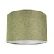 image 1 of Contemporary Olive Green Plain Linen Fabric 10 Drum Lamp Shade 60w Maximum | Green