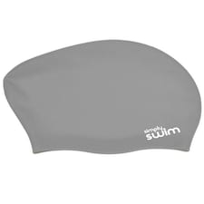 Simply Swim Adult Long Hair Silicone Swim Cap - Solid Colours