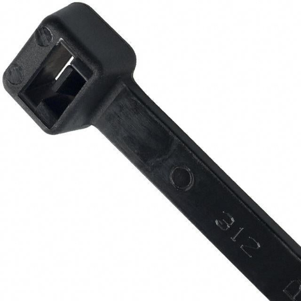 image 1 of 200 Black Nylon Cable Ties 200mm x 4.8mm