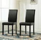 image 1 of Set of 2 Leather Dining Chairs Black by MCC