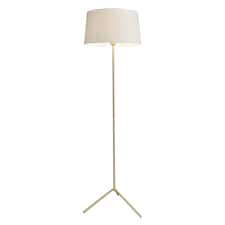 BHS Stassy Floor Lamp, Satin Brass