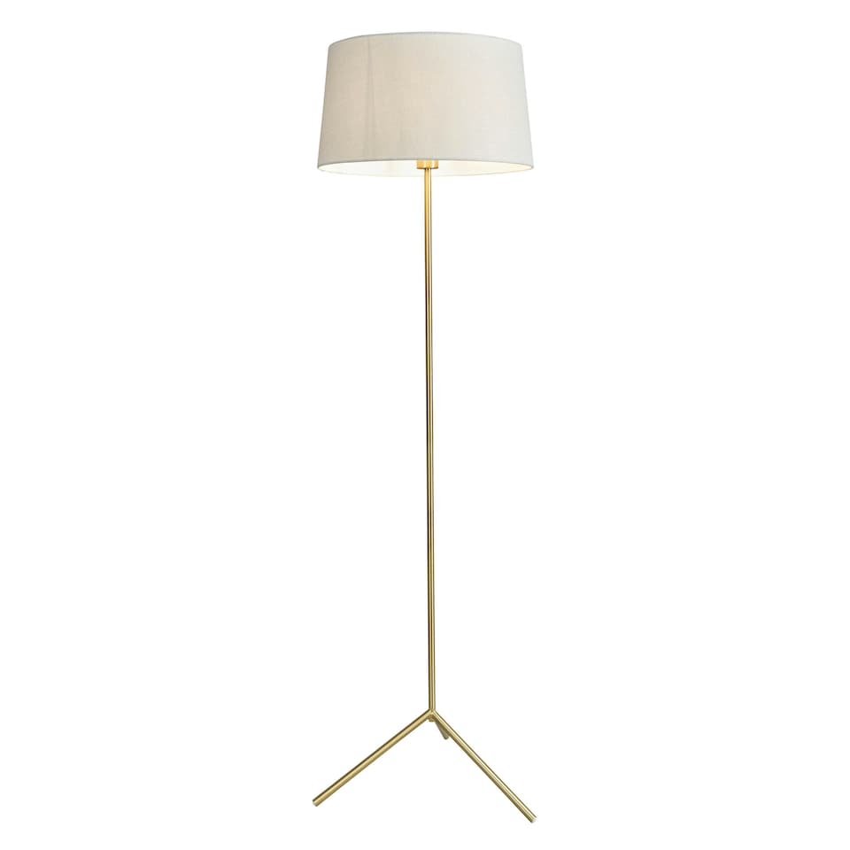 image 1 of BHS Stassy Floor Lamp, Satin Brass