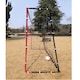 image 3 of Rexco Football Goal Posts Net Soccer Practise Garden Training Black Red 3m x 2m x 1m