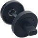 image 3 of Golden Grace 1 Pair Delta Bathroom Door Handles on Round Rose in Matte Black Finish with 1 Pair of Ball Bearing Hinges Mortise Lock and Matching Thumbturn | Black | 1 Set