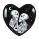 image 1 of Something Different Skeleton Couple Trinket Dish - Black/White/Gold - One Size