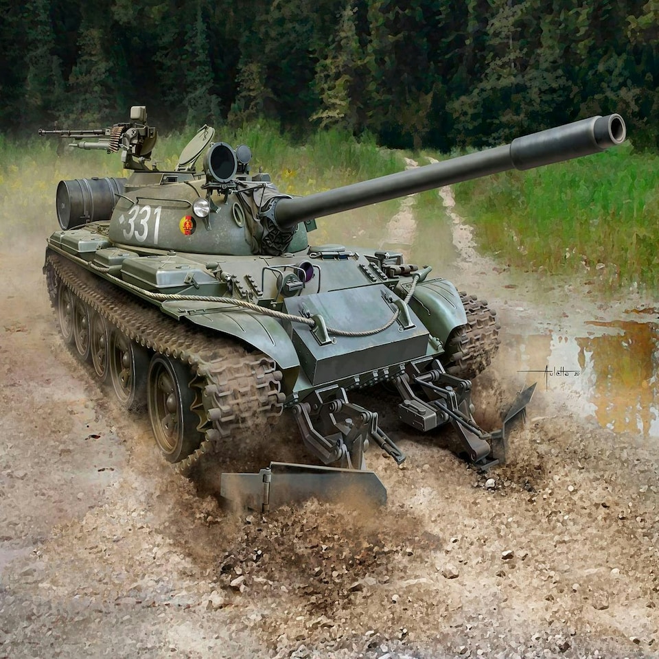 Revell Russian T-55A/AM & KMT-6/EMT-5 Model Set (1:72 Scale)