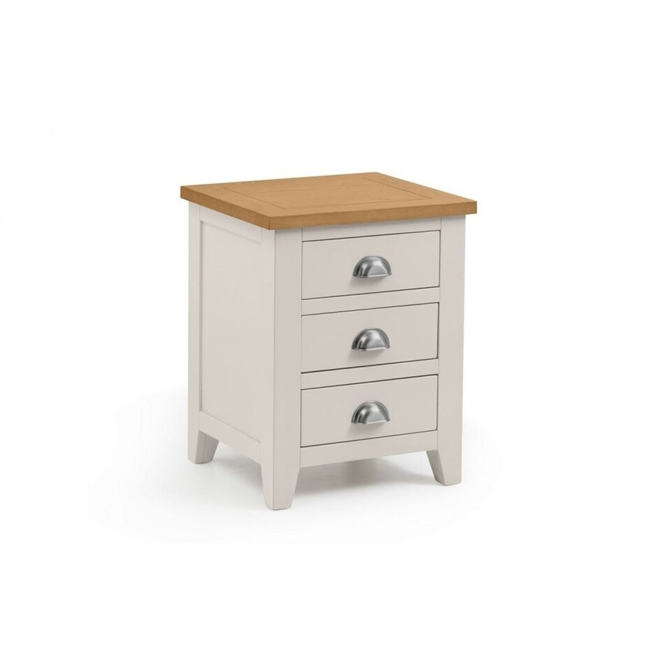 image 1 of Elegant Bedside Table With 3 Drawers