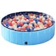 image 2 of Yaheeetch 120 cm Foldable Pet Pool for Garden Beach Yard Home Use-Blue L | Blue | Blue | 1