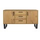 image 2 of Texas, Medium Sideboard With 2 Doors, 3 Drawers Brown