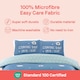 image 7 of Counting Sheep Cotton Duvet Cover Set Cover with Pillowcase | Blue | Single | 1