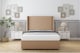 image 1 of Sloomy Devonshire Latte Dumfries Divan Bed With Mattress 2 Drawers Footend With 54" Wingback Headboard 4'6 Double | Brown | Latte | Double | 1