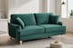 image 2 of Velvet Green 3 Seater Sofa HAMILTON