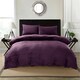 image 1 of Teddy Bear Fleece Soft Cosy Duvet Cover + Pillow Case Set Purple | Super King