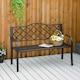 image 2 of Outsunny  Outdoor Garden Bench 2 Seater Patio Porch Loveseat Brown