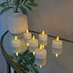 image 3 of Auraglow Set of Flickering Flame LED Tea Lights | White