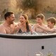 image 3 of Wave Tahoe 4 Person Eco Foam Hot Tub, Graphite Grey