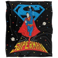 Superman Action Pose Blanket - Multicoloured - One Size