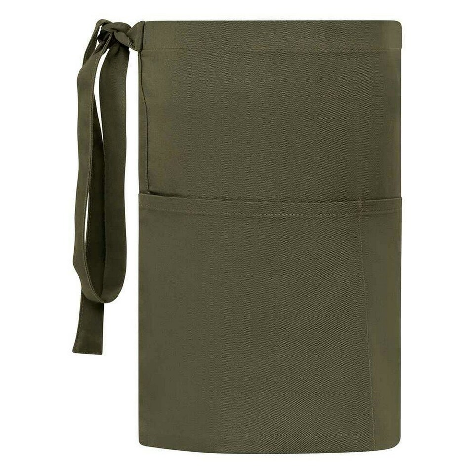 image 1 of Brand Lab Unisex Adult Short Apron - Olive Green - One Size