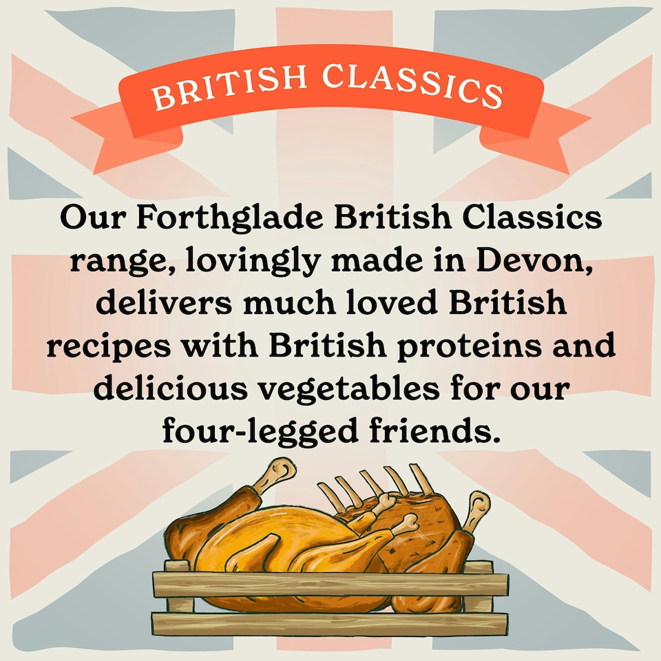 image 1 of British Classics Chicken Family Lunch Wet Dog Food (18x395g)