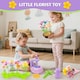 image 4 of DIY Flower Bouquet Craft Kit for Kids – Decorate with Press Machine, Colorful Petals, Basket & Vase
