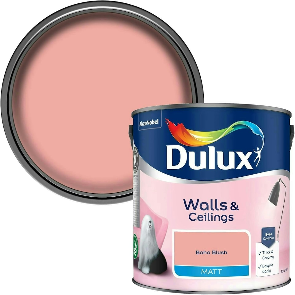image 1 of Dulux Matt 2.5L Boho Blush