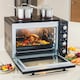 image 5 of Cooks Professional Mini Oven | 48 Litre with 2 Ceramic Hobs | 1800W Oven | 1000W & 1500W Ceramic Hobs | Black & Silver