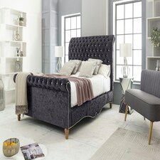 Epsol Crush Double Bed Frame - Steel