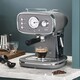 image 2 of Cooks Professional 15-Bar Retro Espresso Coffee Machine 1.2L with Frothing Steam Wand | Grey | Grey & Silver