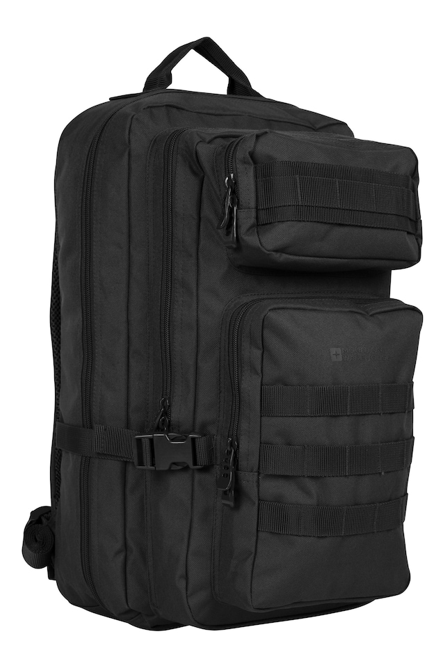 image 1 of Mountain Warehouse Legion Backpack Comfortable Everyday Rucksack Laptop Bag | Black