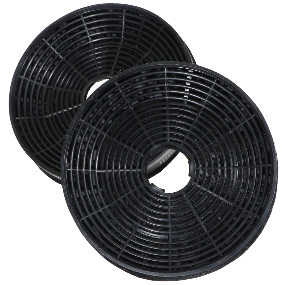 image 1 of SPARES2GO Carbon Charcoal Vent Filter for Grundig GDK 59000 BXB Cooker Extractor Hood (Pack of 2 Filters)