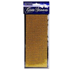 Pack of 1000 Self Adhesive Gold Gem Stones by Icon Craft