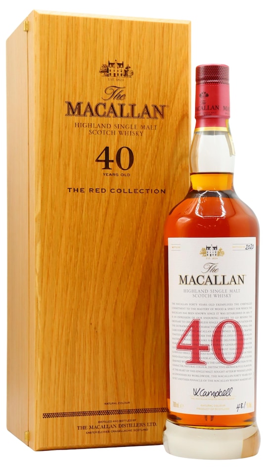 Macallan The Red Collection Highland Single Malt Scotch 40 year old Whisky