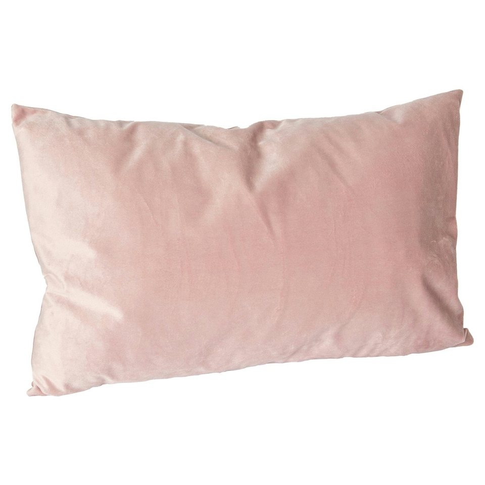 image 1 of Nicola Spring Rectangle Velvet Cushion - 60cm x 40cm - Pink Pink