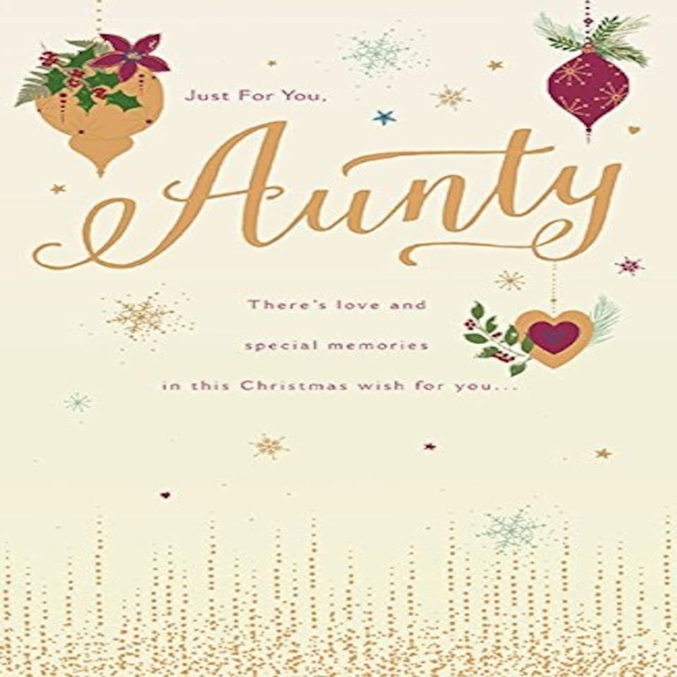 image 1 of Aunty Gold Christmas Card