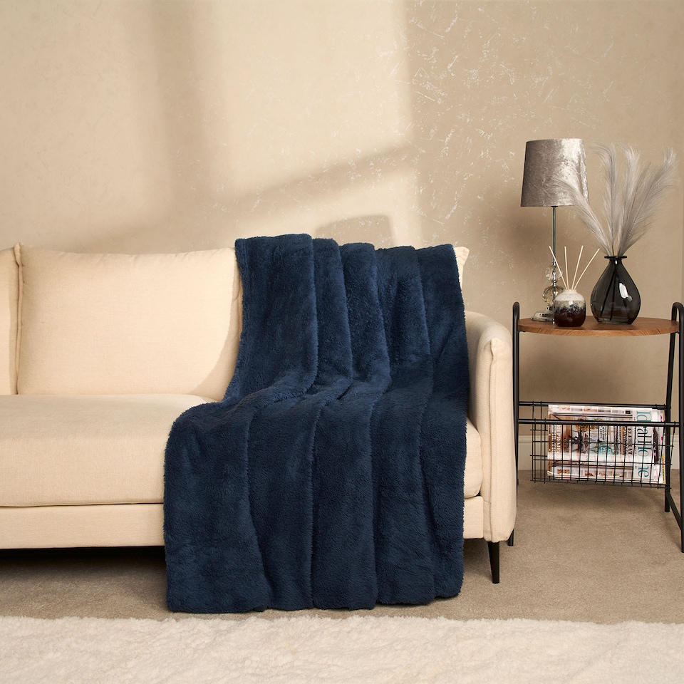 image 1 of OHS Teddy Fleece Large Throw Blanket