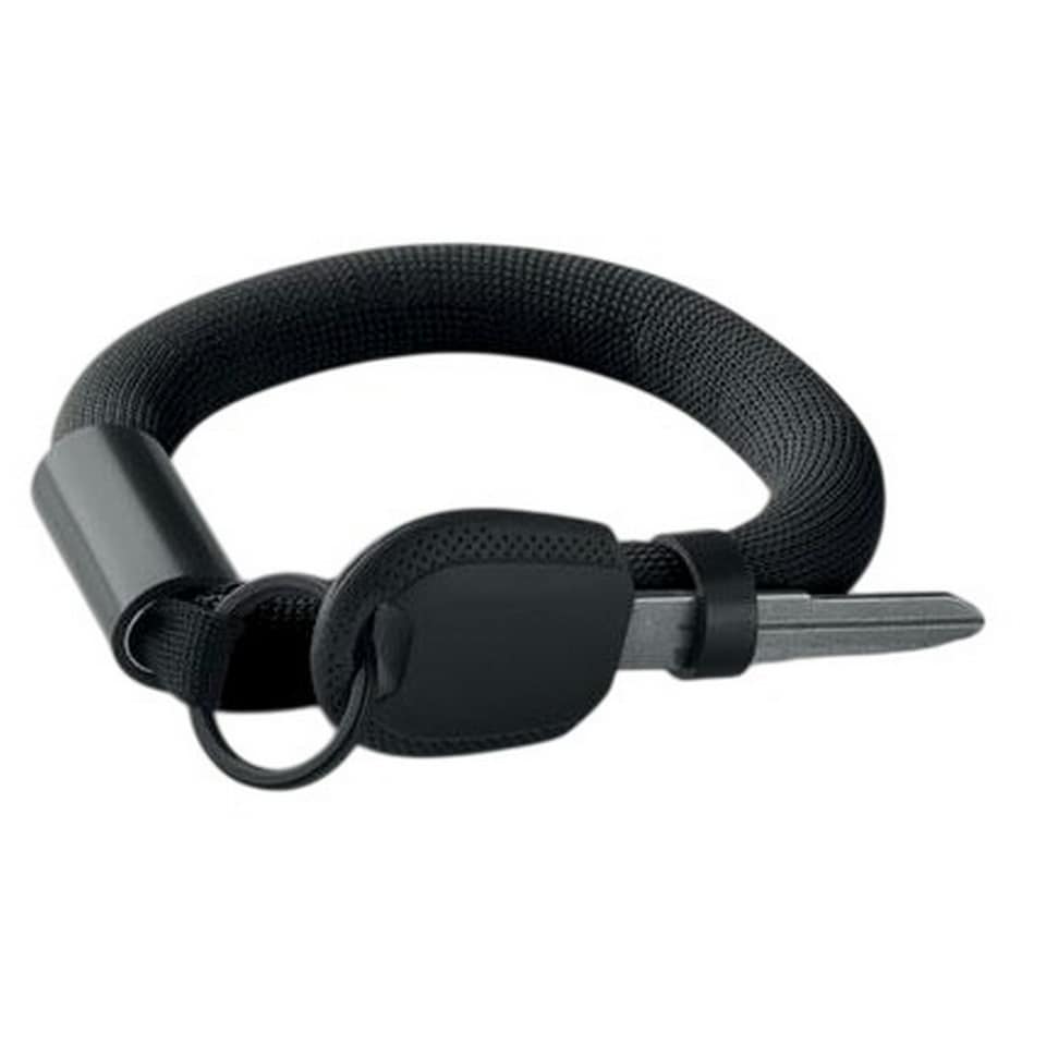 image 1 of MidOcean Polly Keyring Wristband - Black - One Size