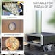 image 3 of Outsunny Wood Fired Pizza Oven with Rotating Pizza Stone and Cover, Black